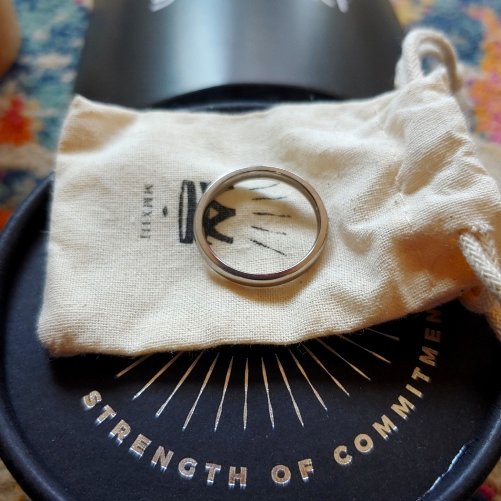 Men's titanium wedding band - size 10.5